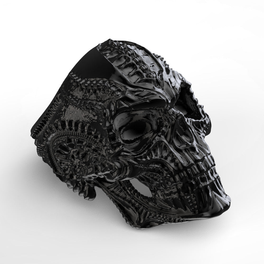 Skull punk ring hip-hop male ring