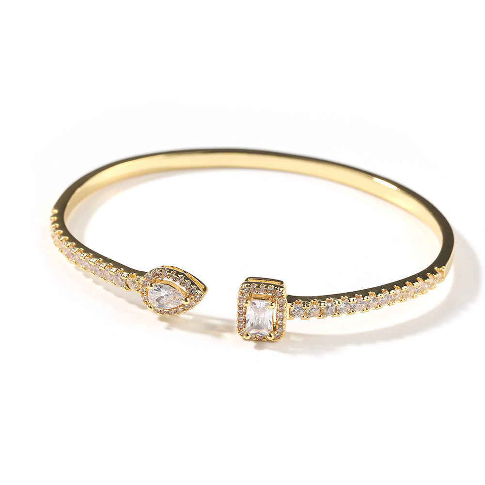 Women's Retro Hip-hop Zircon Bracelet
