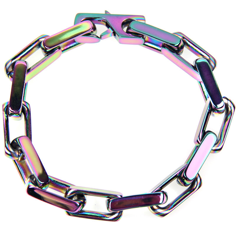 Hip hop male color bracelet