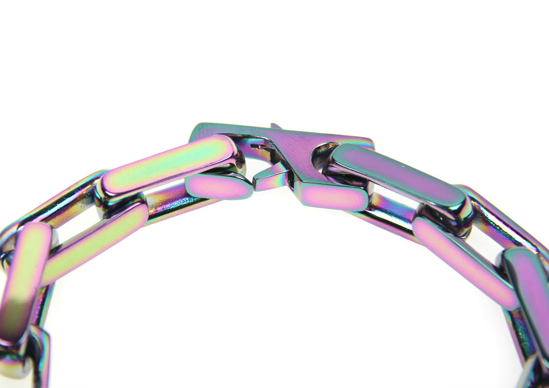 Hip hop male color bracelet
