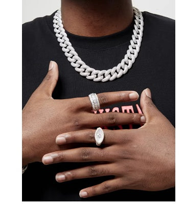Men's Hip-hop Ladder Full Diamond Ring