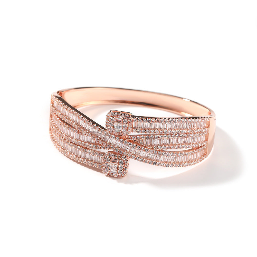 Women's Retro Hip-hop Zircon Bracelet