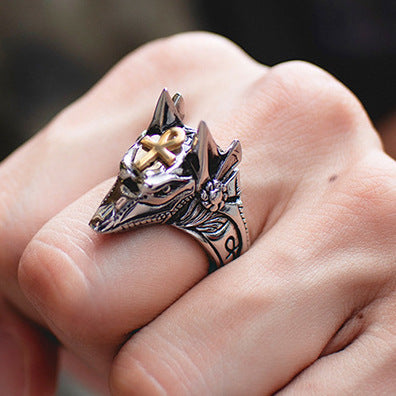 Men's Hip Hop Style Trendy Retro Temperament Ring
