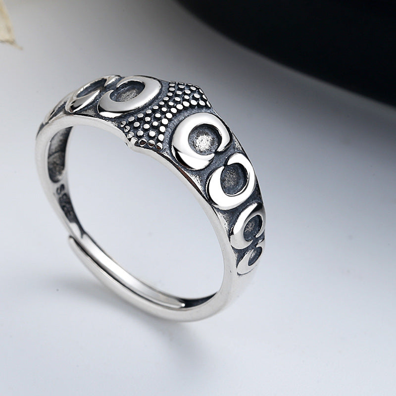 Creative Hip Hop Punk Thai Silver Index Ring