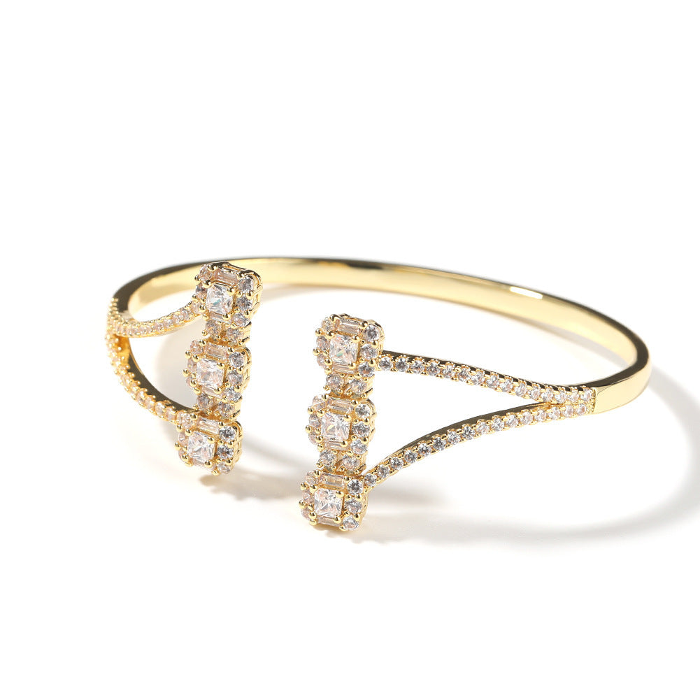 Women's Retro Hip-hop Zircon Bracelet