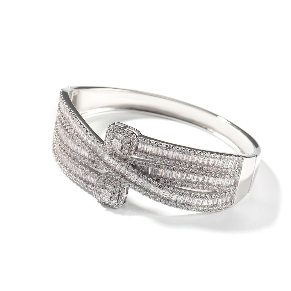 Women's Retro Hip-hop Zircon Bracelet