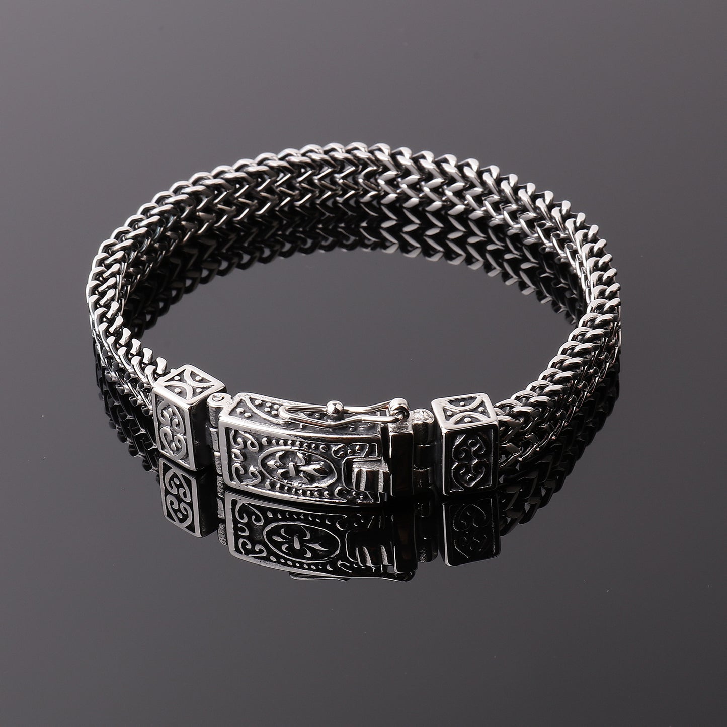Men's Personality Double Row Hip Hop Bracelet
