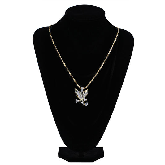 Eagle hip hop men's Necklace