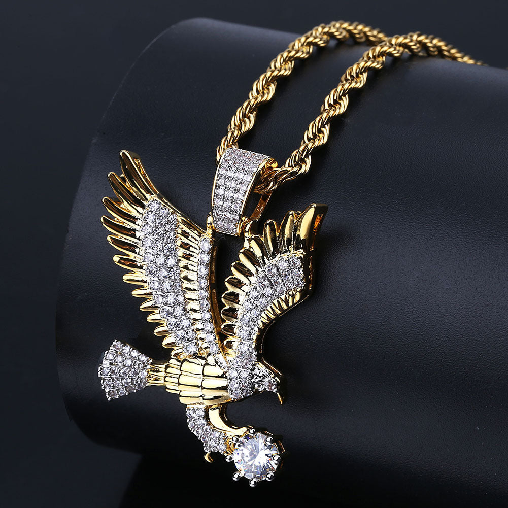 Eagle hip hop men's Necklace