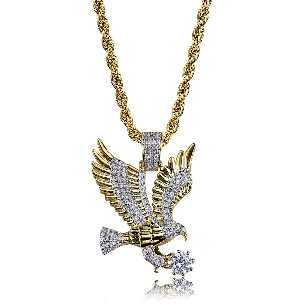 Eagle hip hop men's Necklace