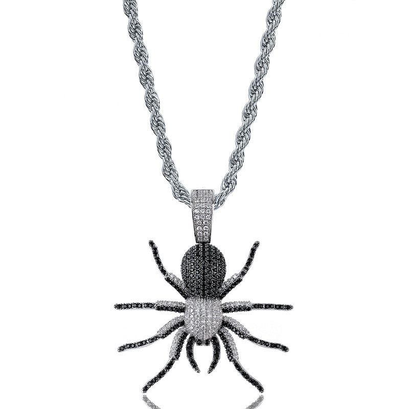 Men's Spider Pendant Hip Hop Necklace