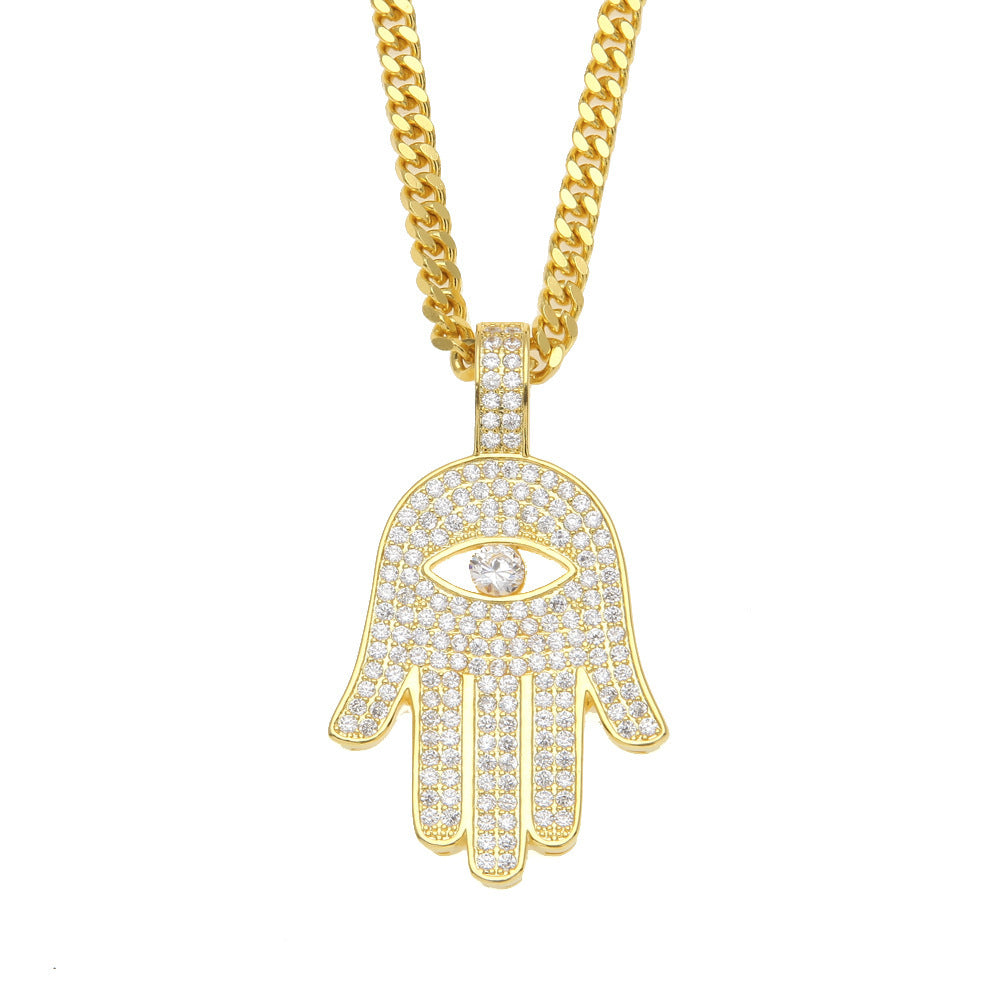 Fashion Hip Hop Necklace With Diamonds