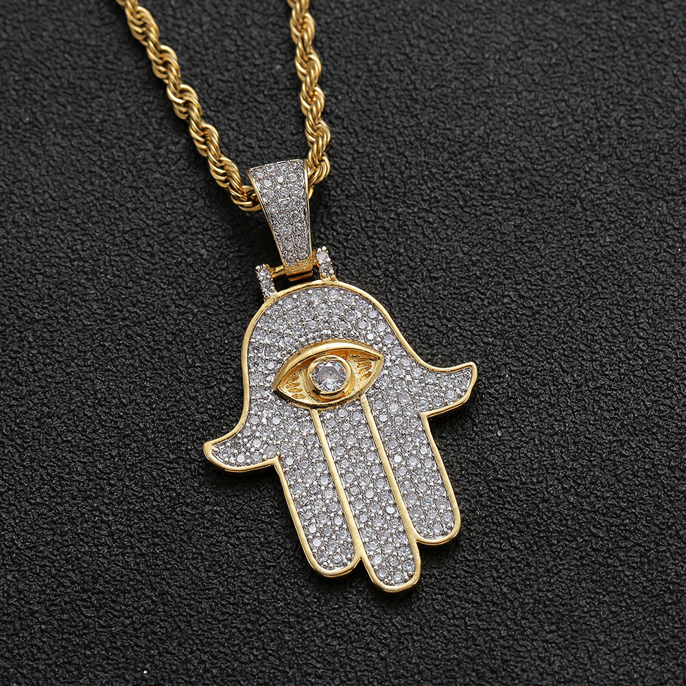 Fashion Hip Hop Necklace With Diamonds